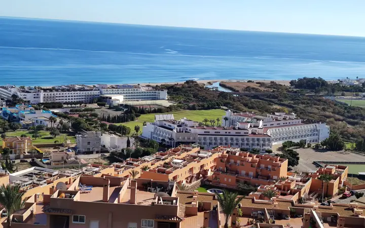 La zona vista desde arriba